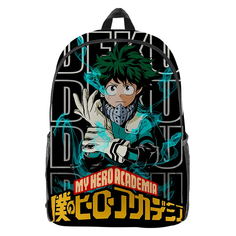 

Anime My Hero Academia Backpack Himiko Toga Bakugou Deku Cartoon Students Schoolbag Boy Large Capacity Bookbag Oxford Laptop Bag