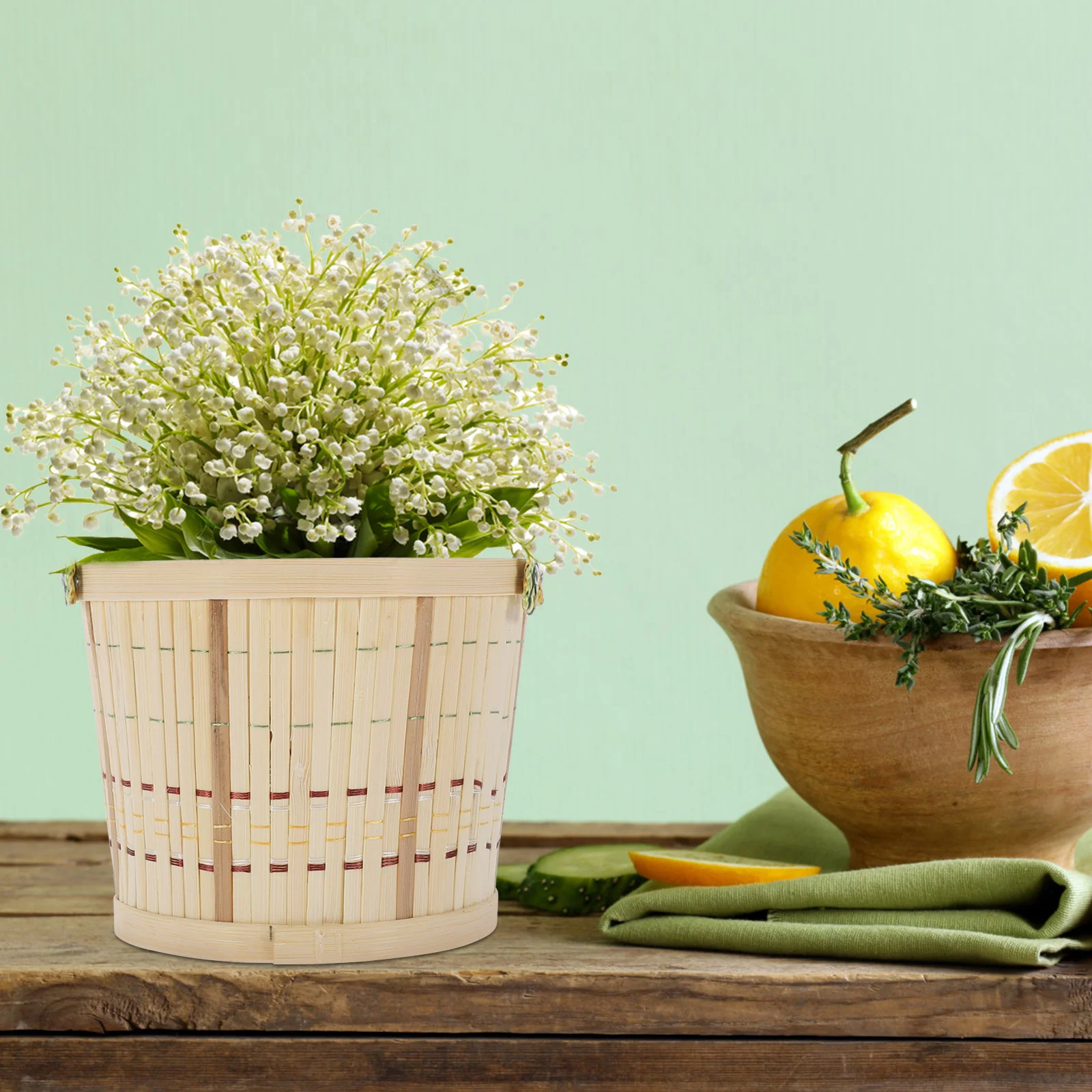 Корзины для яиц хранения фруктов тканые бамбуковые плетеные