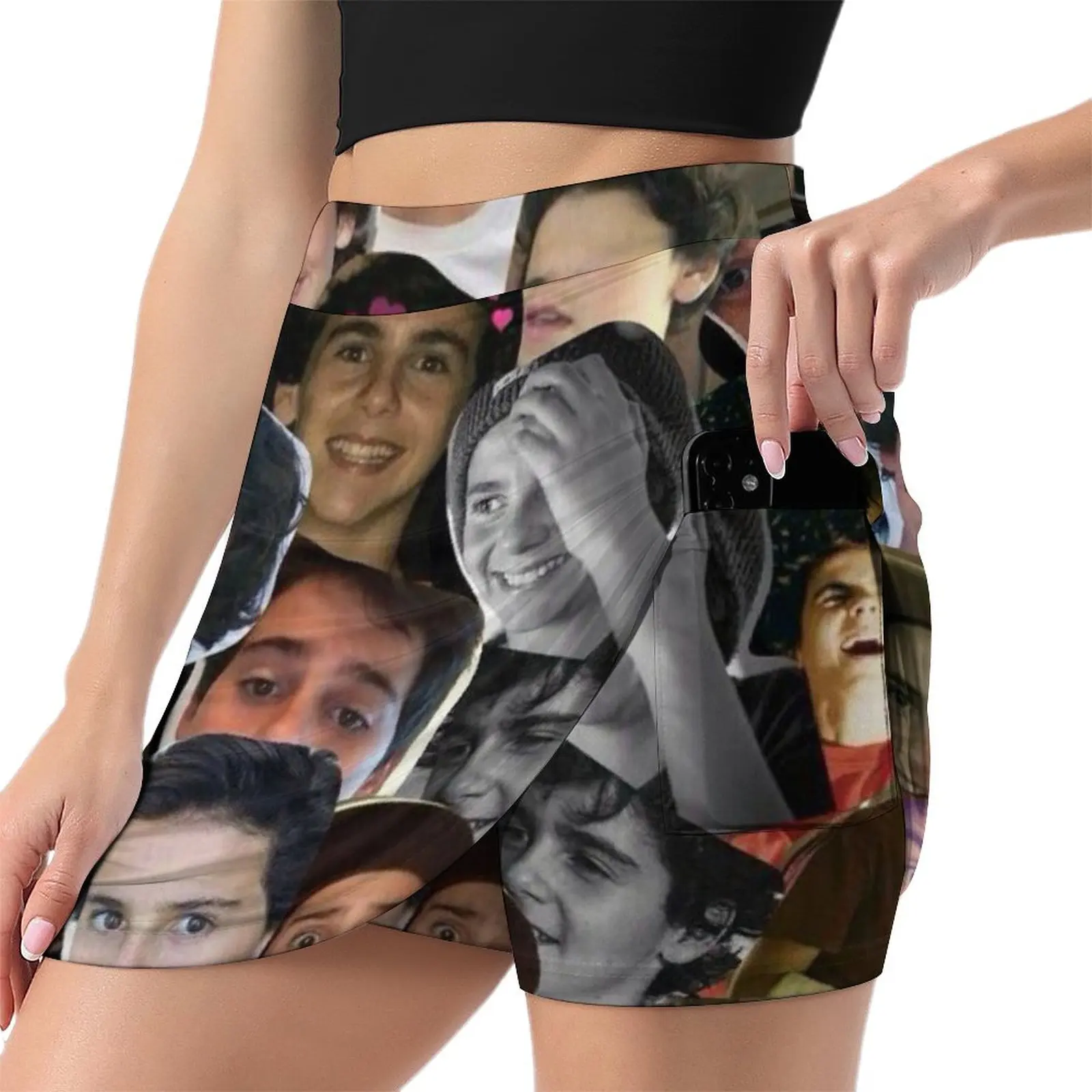 Джек Дилан Грейзер Коллаж Мини-юбка юбка для женщин модная летняя одежда наряды