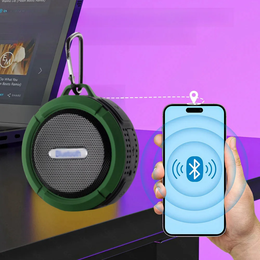 Портативный Мини-водонепроницаемый Динамик Для Душа На Открытом Воздухе