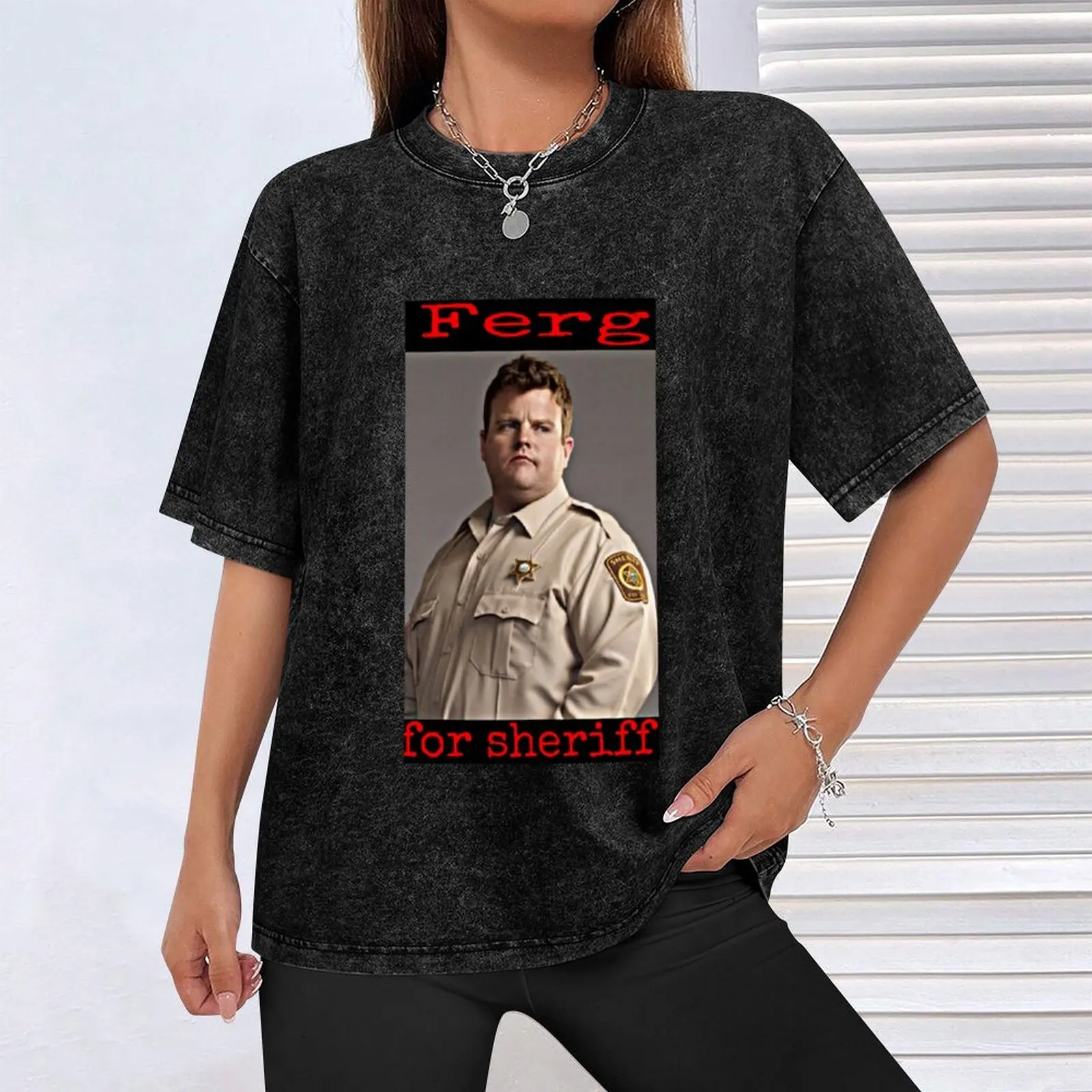 Фото Футболка Ferg for Sheriff с модным художественным принтом №4
