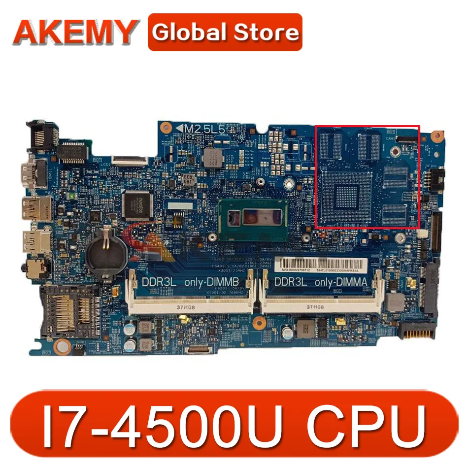 

For DELL Inspiron 7537 043KWC 12311-2 I7-4500U SR1EB DDR3L Notebook motherboard Mainboard full test 100% work