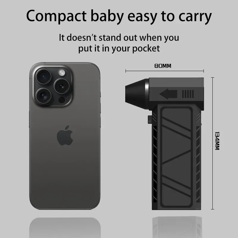 130000 Мини-турбореактивный вентилятор RPM Портативный Мощный воздуходувка