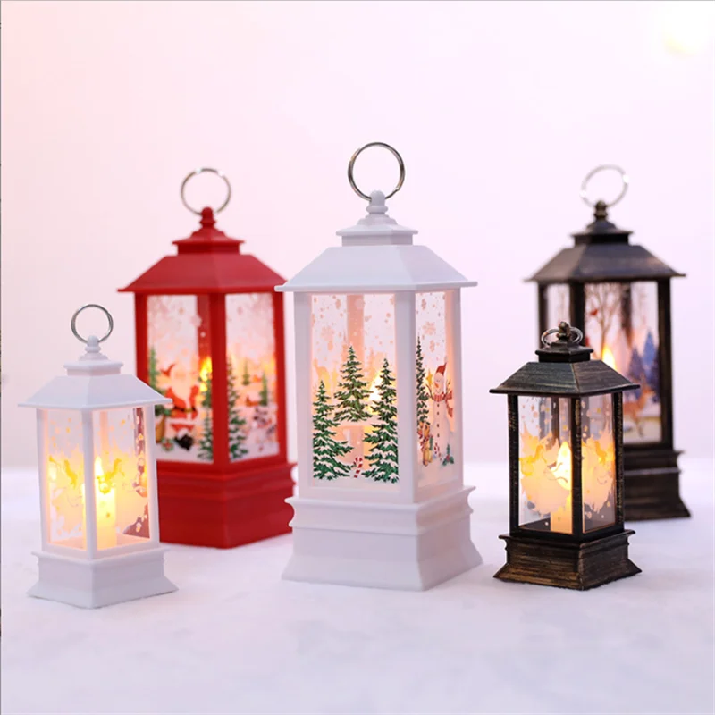

Santa Claus Snowman Lantern Light Merry Christmas Decor for Home Christmas Tree Ornament Xmas Gifts Ornaments Christmas New