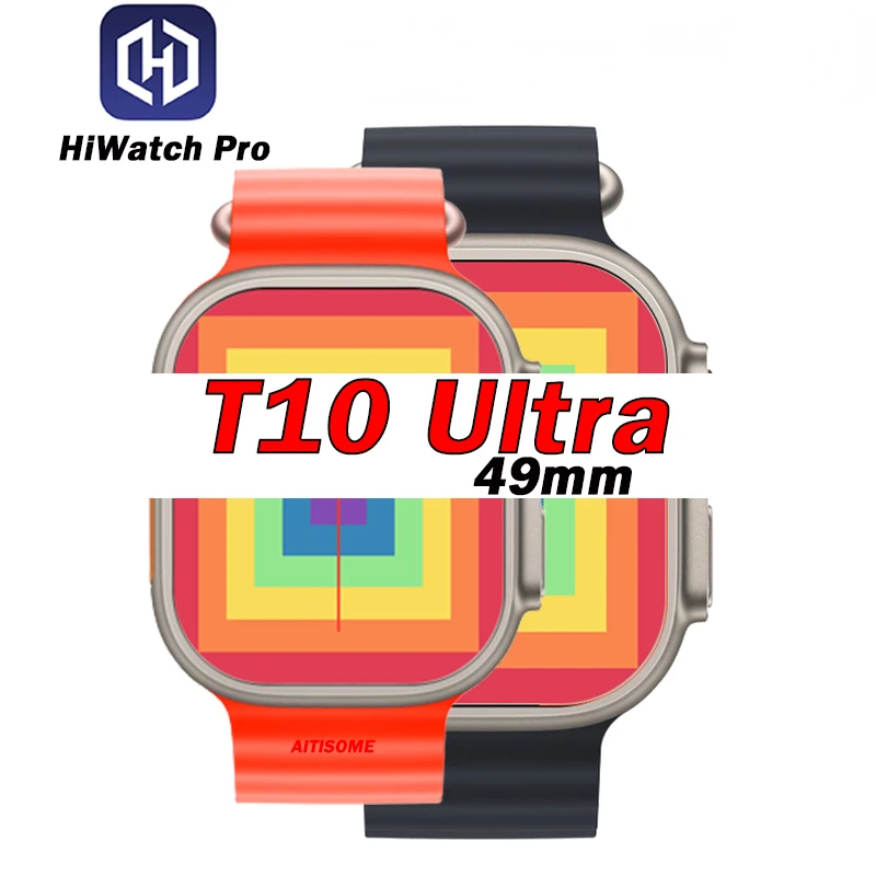 

T10 Ultra Smart Watch Women Men Wholesale IWO Ultra 49mm Series 8 Real Screw 2.09 Inch Wireless charging Bluetooth Call pk T900