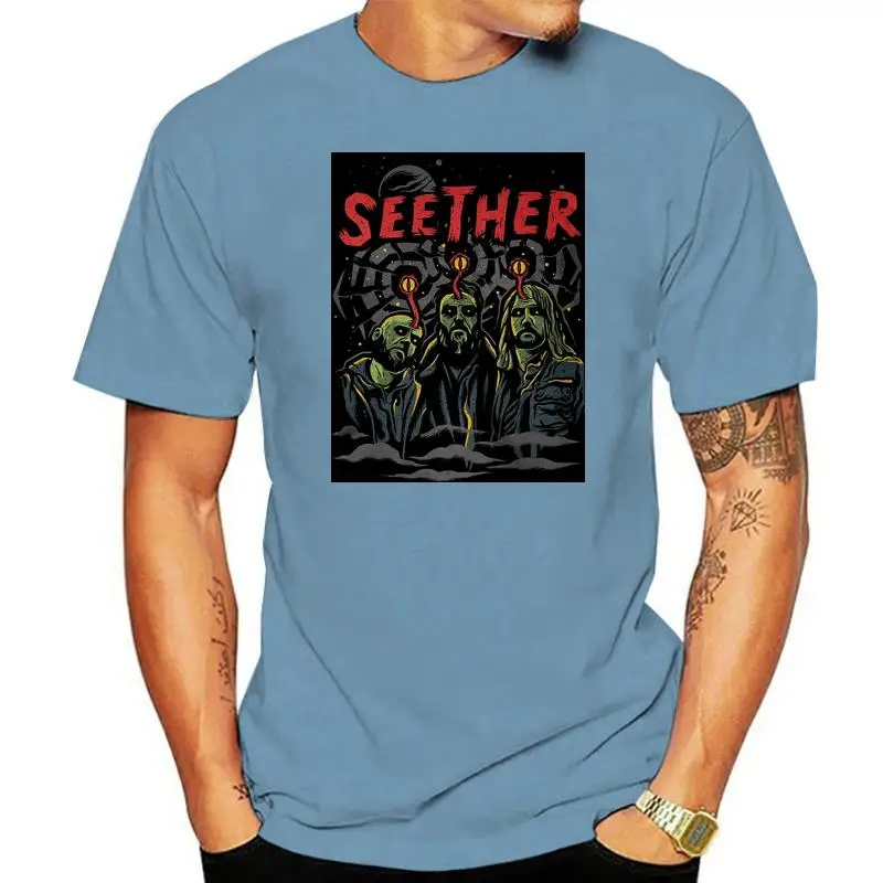 

Футболка SEETHER 'Mind Control'-официальная Мужская футболка размера плюс top tee