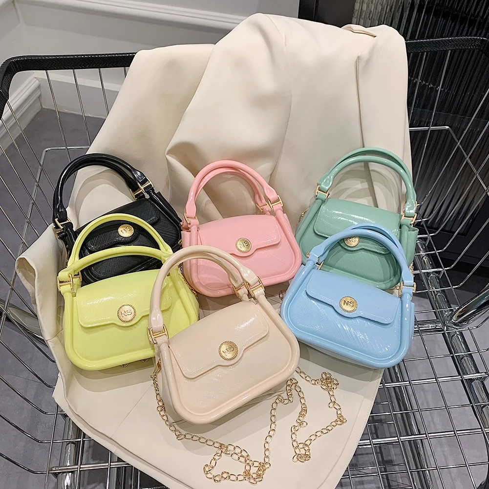 

PU Leather Shoulder Bag Solid Color Crossbody Tote Small Square Packs Satchel for Women Christmas Birthday Gifts