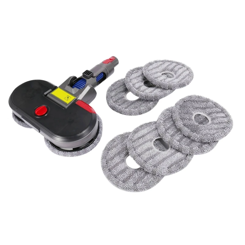 Electric Mop Attachment for Dyson V15 V11 V10 V8 V7, Mop Attachment with Integrated Water Tank, LED Light, Washable Mop