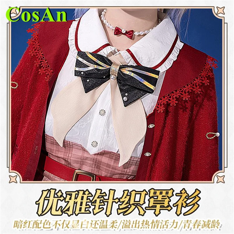 CosAn Game Genshin Impact Sangonomiya Kokomi Косплей Костюм великолепное милое официальное платье