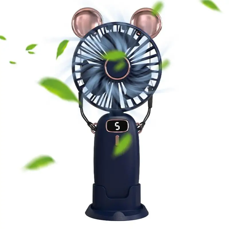 

Handheld Mini Fan Mini Pocket USB Fan With Digital Display Portable Camping Fan USB Rechargeable Fan For Working Outdoor Cooking