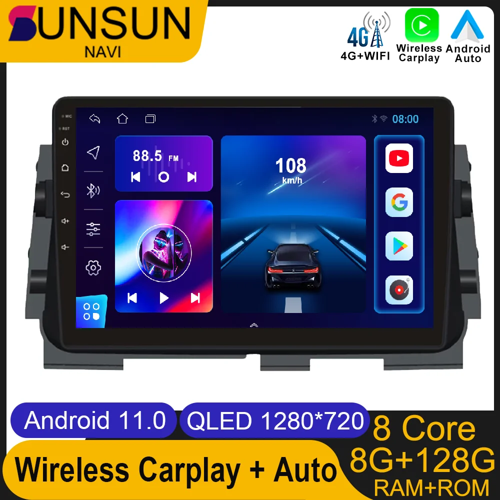 Android 11 для NISSAN MICRA KICKS 2017 2018 2019 автомобильное радио стерео мультимедийная