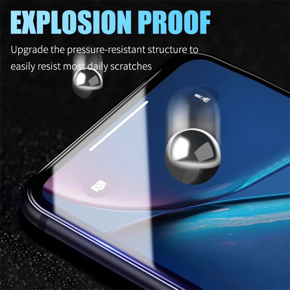 50pcs 9D/100D Matte Soft Ceramic Protective Film For iPhone 14 13 12 11 Pro Max XR XS Max 8 7 6 Plus Full Cover Screen Protector