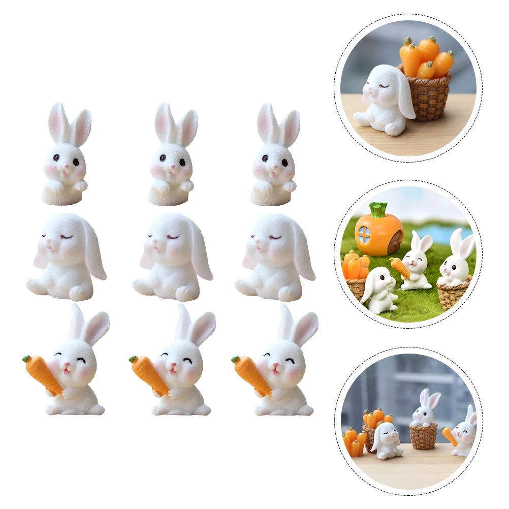 

Easter Cake Bunny Rabbit Topper Decorations Figures Garden Carrot Carrots Ornaments Mini Decor Bunnies Decoration Peter Outdoor