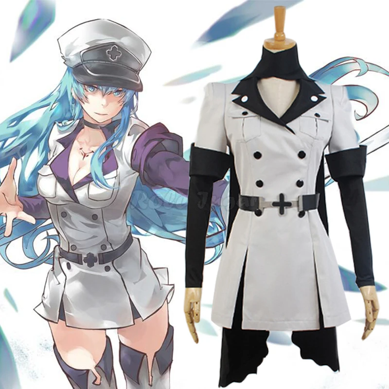 Akame Ga KILL! Esdese Esdeath Cosplay Costume Women Empire General Apparel Uniform Full Set Halloween Party Show Outfits C171M86