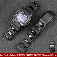 high quality plastic steel watch strap for casio composite plastic watch strap dw5600 dw6900 gwm5610 ga2100m series strap