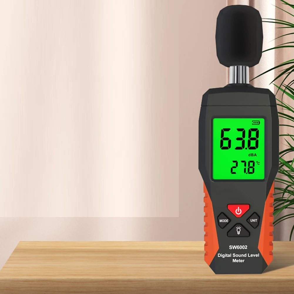 1 шт. измеритель децибел портативный уровня звука 30-130 дБ 4-значный цифровой