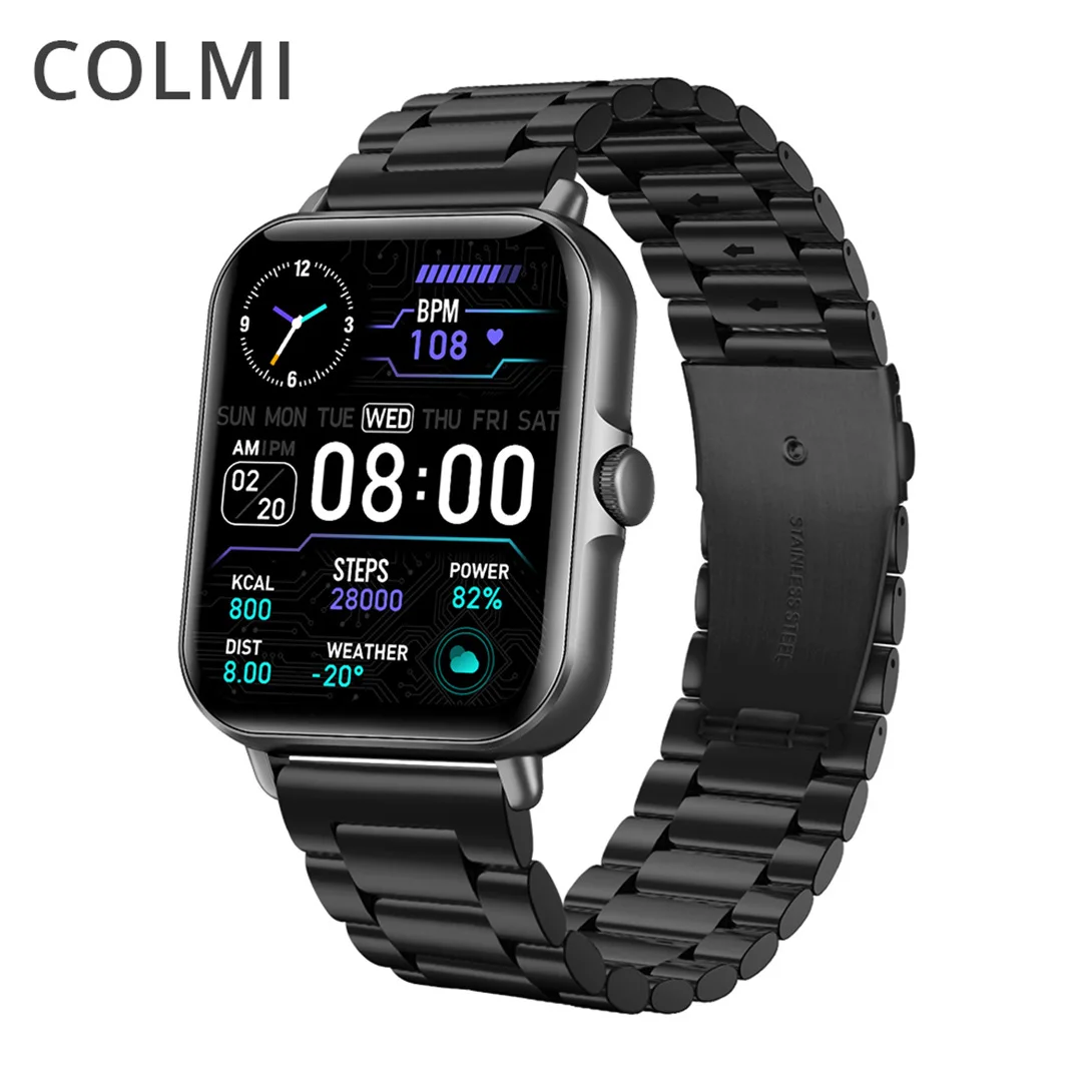  COLMI P28 Plus, Bluetooth, ответ на вызов, умные часы для мужчин, IP67, водонепроницаемые, циферблат, вызов, полный сенсорный, умные часы для женщин, GTS…