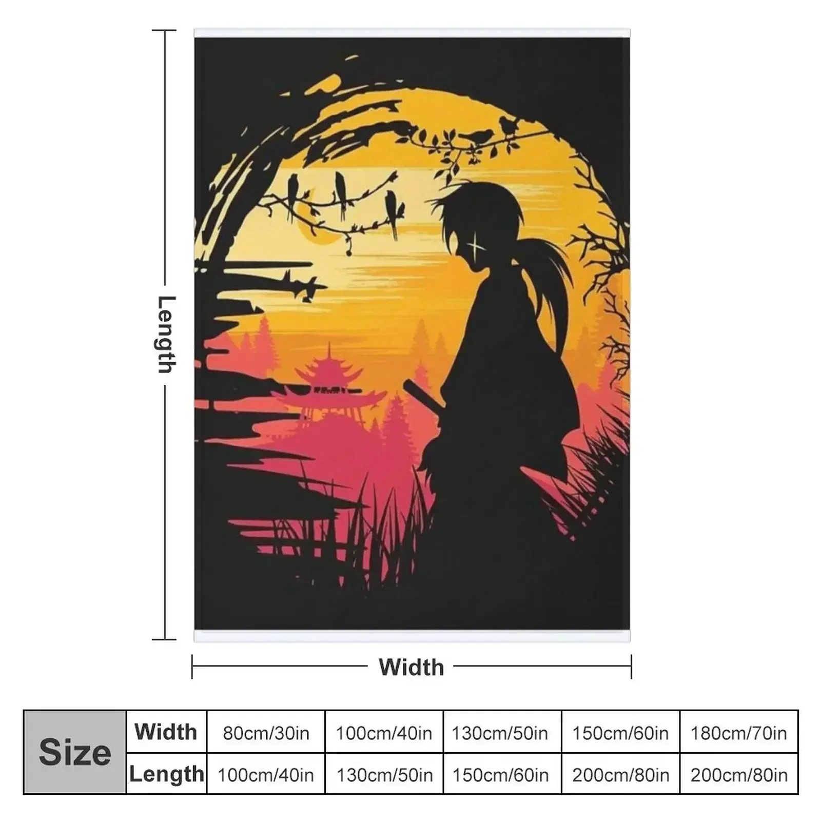 Одеяло Rurouni Kenshin милые одеяла и пледы большие модные для диванов