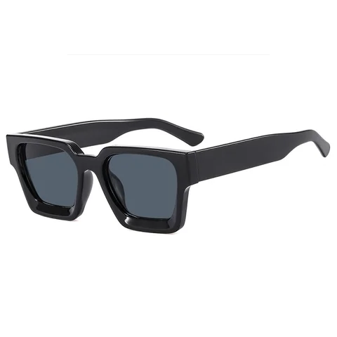 Солнцезащитные очки для мужчин и женщин UV-400, квадратные винтажные модные дизайнерские солнечные очки в стиле ретро, для вождения