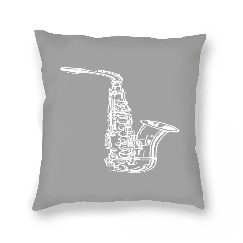 

REM Novelty Pillow Case Gold Saxophone Custom Jazz Music Plus Size