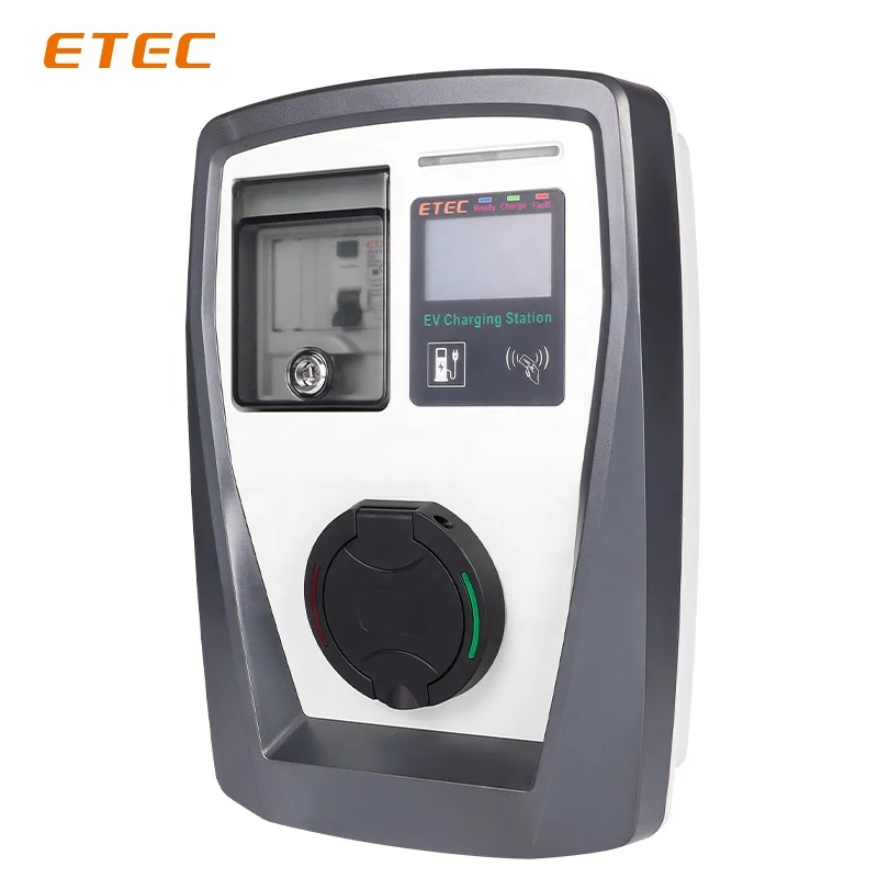 

Three Phase modbus wallbox 32A 22KW RFID Card ev charger 3 phase car charging station wallbox