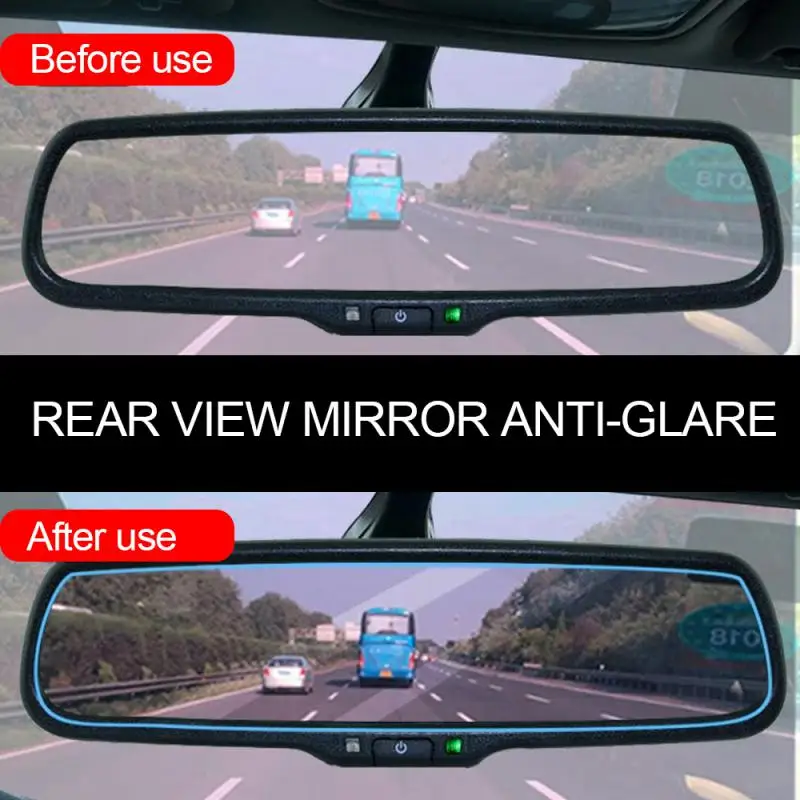 

Universal Rear View Anti Scratch Nano Protective Sticker Anti Glare Film Of Interior Rearview Mirror Durable Rainproof 1pcs