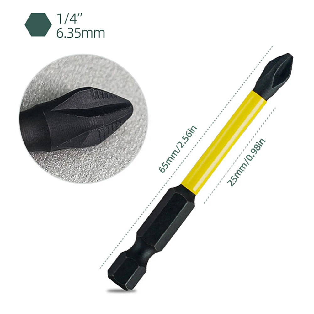 10 шт. Набор бит для отвертки 65 мм