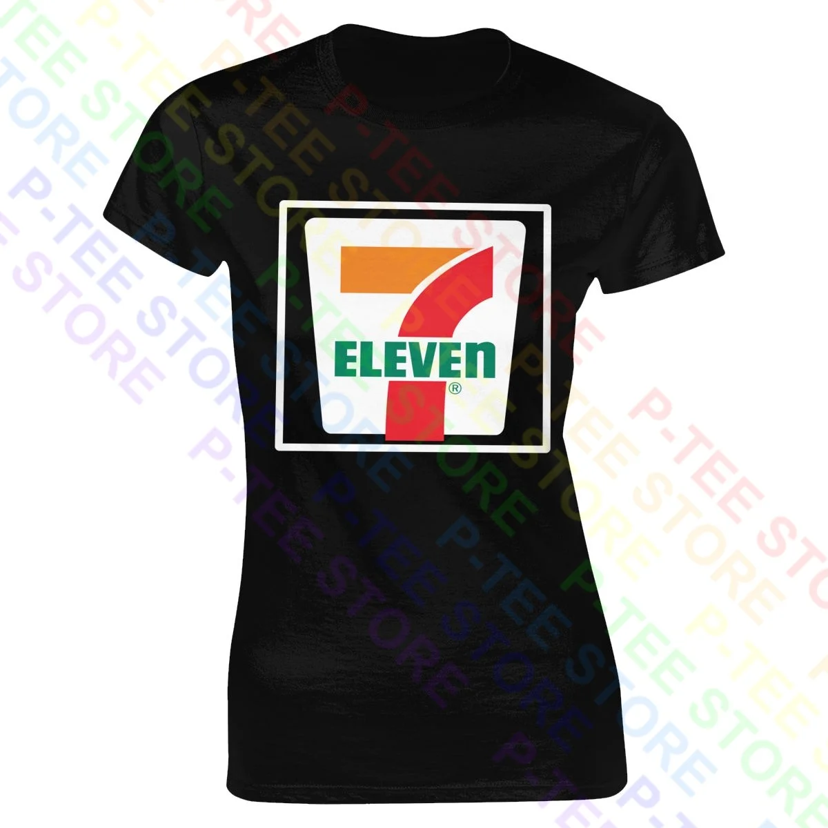 Футболка женская состаренная с логотипом 7 11 Seven Eleven |