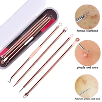 blackhead comedone acne needle remover tool kit clip pimple spoon for face skin care tool needles facial pore cleaner