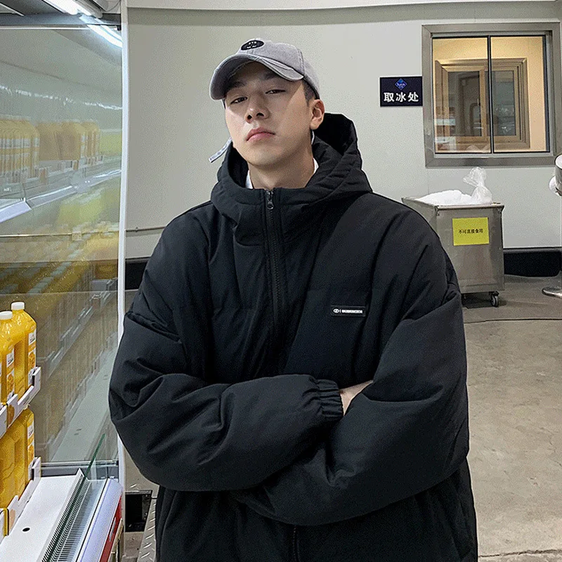 @YYDS Cotton Clothes Men's Tide Brand Coat Thickened Cotton Clothes Korean Version Trend Japanese Bread Clothes Loose Winter