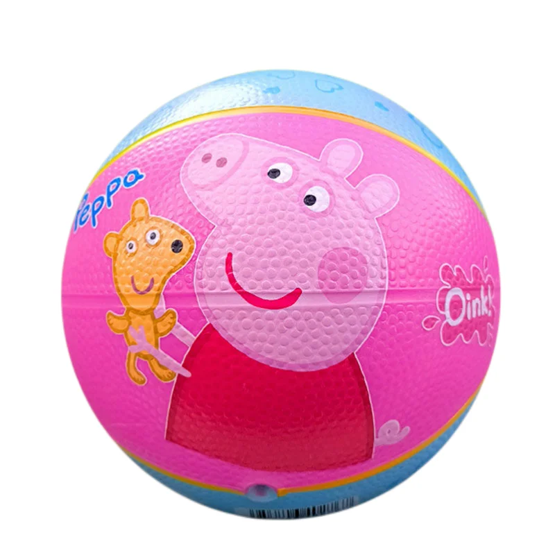 

Peppa Pig cartoon animation children No. 2 cool and cute basketball student ball parent-child outdoor sports 0-3 ball toy gift