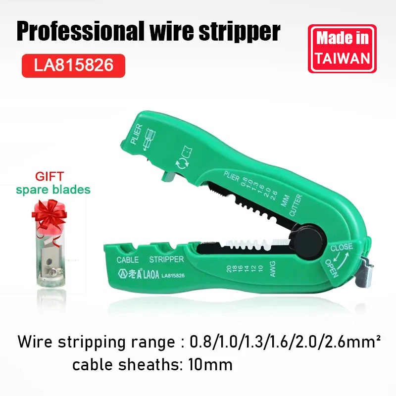 

Многофункциональные плоскогубцы LAOA для зачистки проводов 0.8-2.6 мм