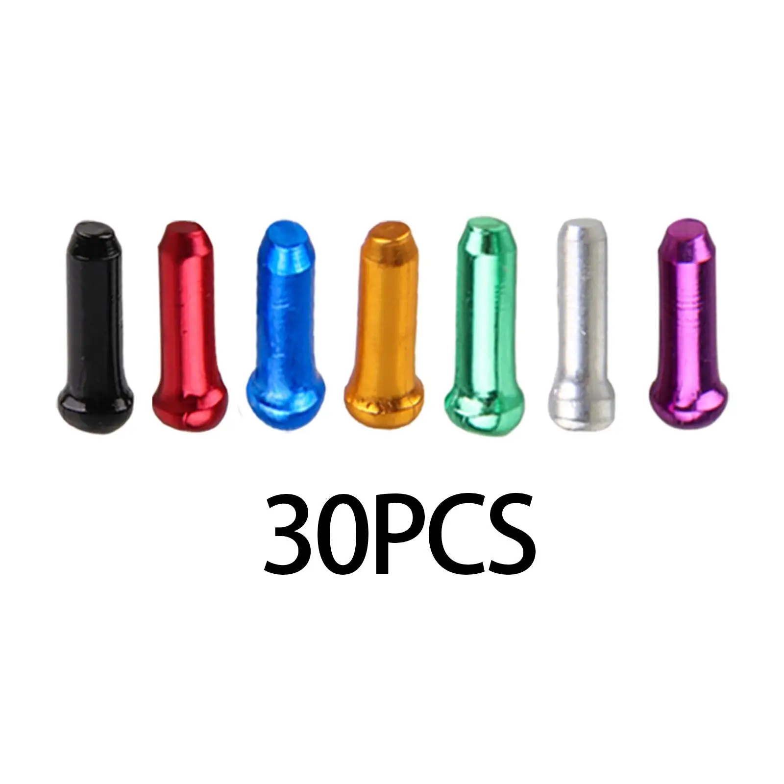 

30 шт. велосипедные Кабельные заглушки, велосипедные Кабельные заглушки, прочные велосипедные тормозные заглушки из алюминиевого сплава, концевые заглушки для дорожных велосипедов, запчасти