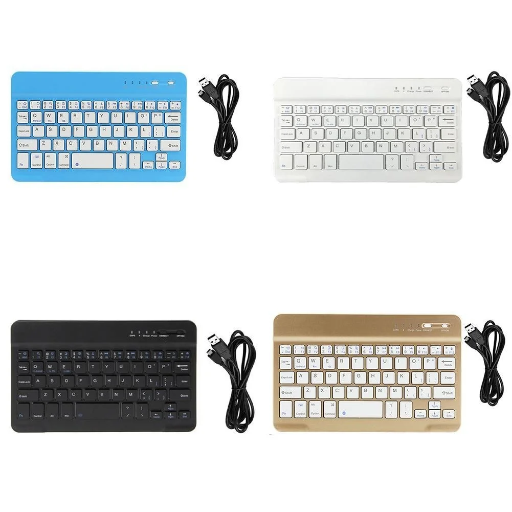 

Mini klawiatura bezprzewodowa klawiatura Bluetooth dla tabletu Ipad telefon ładowalna klawiatura dla systemu Android Ios Windows