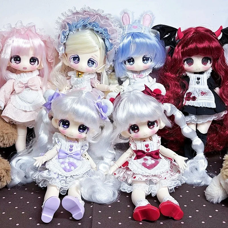 Фото В наличии: Оригинальная коллекционная фигурка BJD 1/6 Sweet Shopwindow со съемным париком, в слепой коробке, настольная, кавайная, с подвижными суставами, для декора, коллекционные игрушки, подарки №2