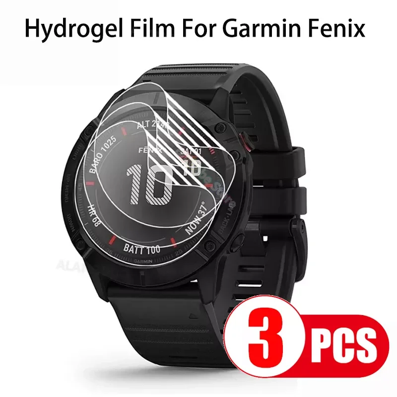 

3Pcs Protective Film Not Glass For Garmin Fenix 6S 7X 6 Pro 5 5s 5x Plus Watch Screen Protector For garmin 7x 6 pro Accessories