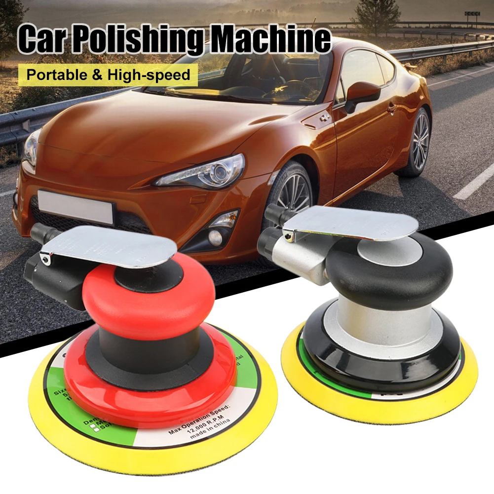 

Orbital Air Sander Handheld Mini Pneumatic Polishing Machine 5"/6" 13500RPM High Speed Car Polisher Grinding Machine Air Tool