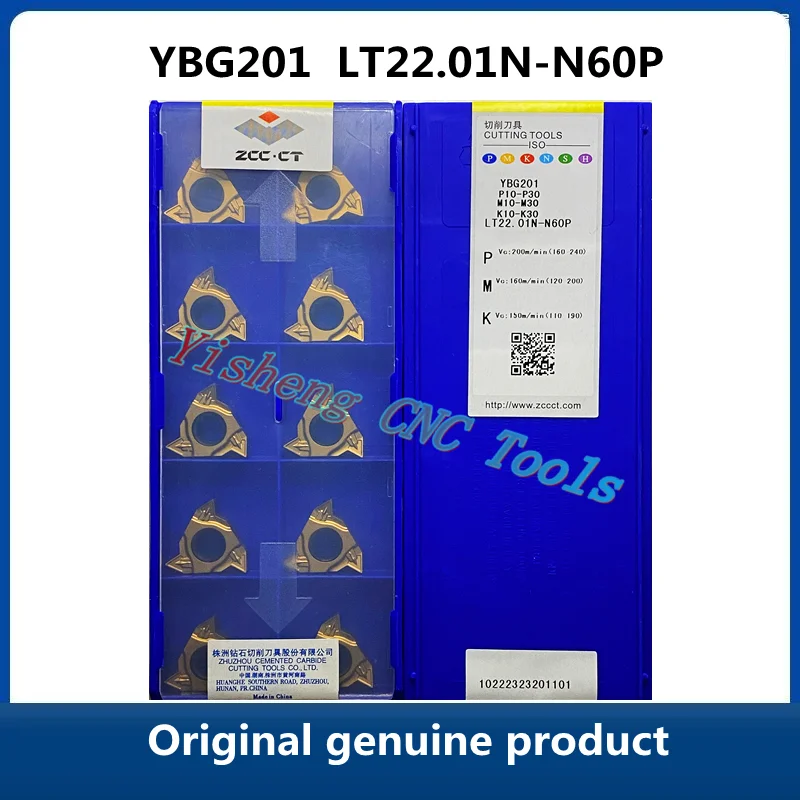 Original genuine product ZCC CT YBG201 LT22.01N-N60P CNC Threaded turning tools Lathe Cutter Tools