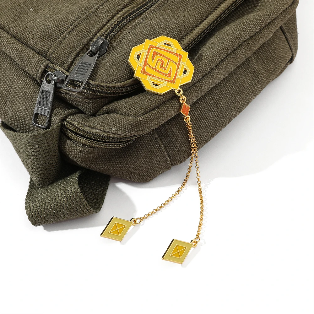 Game Genshin Impact Barbatos Venti Badge брошка мультфильм Металлическая Булавка для косплея брошь