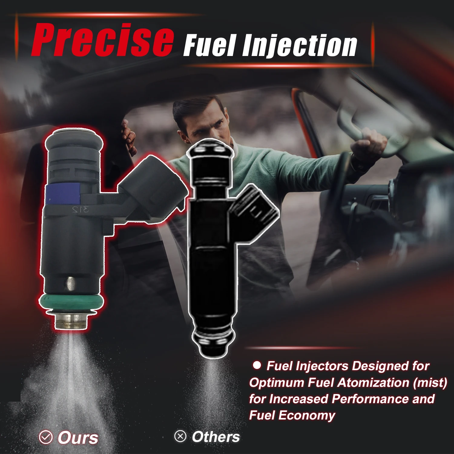 4шт 04E 906031 E Топливные форсунки для VW Polo Van 6R FWD 1 2 TSI 4 TDI 906 031