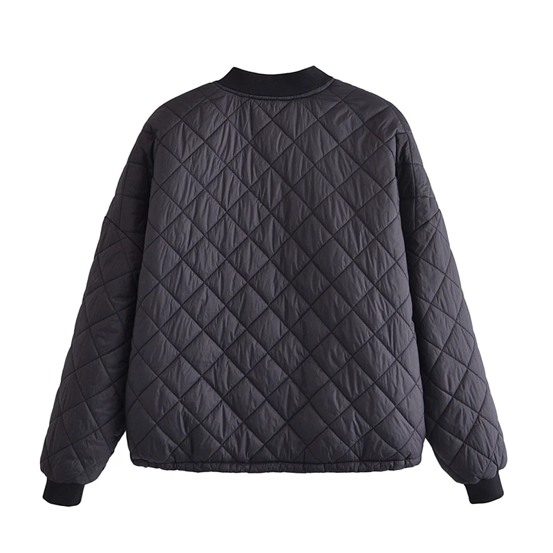 2022 Autumn Chic Women Black Oversize Thin Parkas Cotton Jacket Long Sleeve Ins Style Female Padded Overcoat 2022 Autumn Chic W