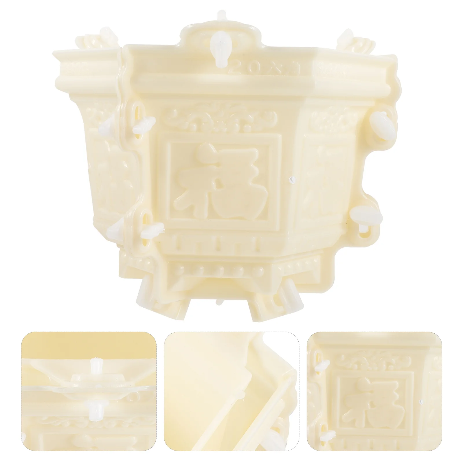 

Practical Mold Flower Pot Planter Molds Making Crystal Bonsai Plastic DIY Tabletop Decor Resin