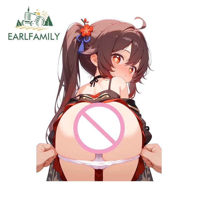 

EARLFAMILY Hand Off нижнее белье автомобильные наклейки аниме милая девушка наклейка индивидуальная гитара виниловая пленка для автомобиля багажник автомобильные аксессуары