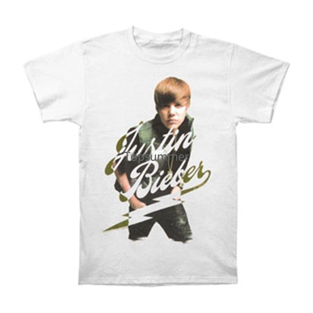 

Justin Bieber Men'S My World Tour Tshirt White