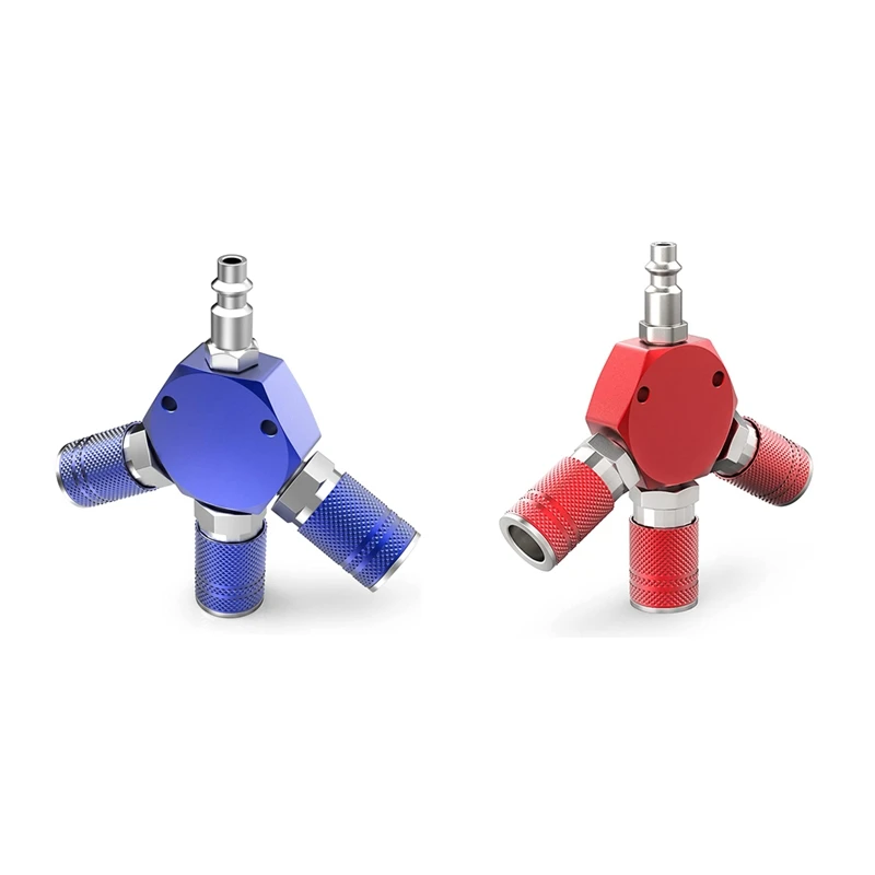 3-ходовой 1 5-дюймовый NPT алюминиевый шестигранный воздушный коллектор с 3 шт.