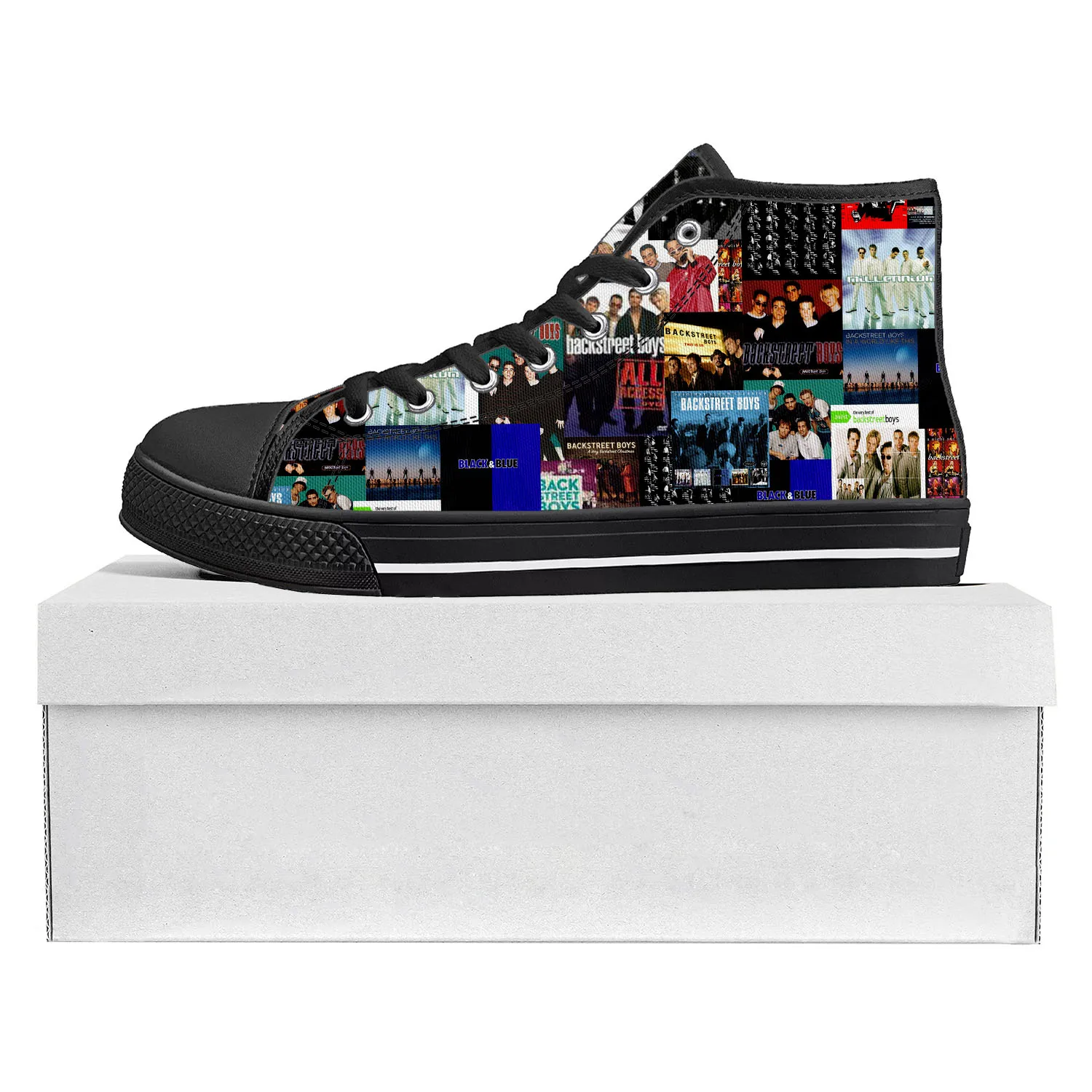Backstreet Boys Pop Band Bsb Fashion High Top High Quality Sneakers Mens Womens Teenager Canvas Sneaker Couple Shoe Custom Shoe