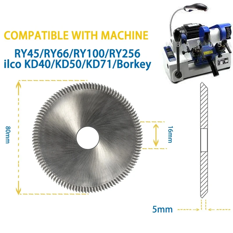 

Фреза RY45/RY66/RY100/RY256 ilco KD40/KD50/KD71/Borkey, 80x5x16