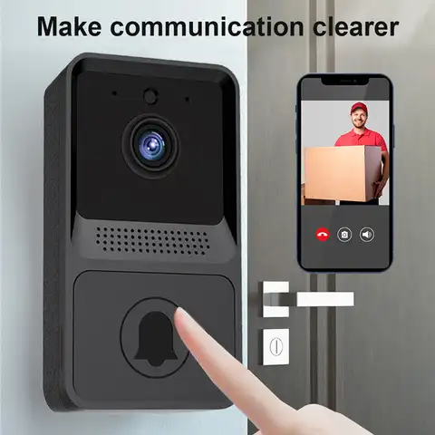 Уличная Wi-Fi камера для умного дома Видеозвонок дверной звонок ночное видение видеодомофон Беспроводная кнопка дверной звонок для дома