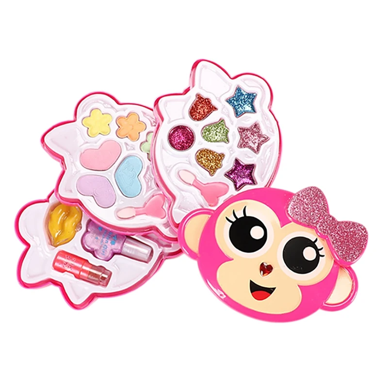 

Модная моющаяся игрушка для макияжа для девочек, набор для макияжа для девочек, безопасная Детская косметика, набор для красоты