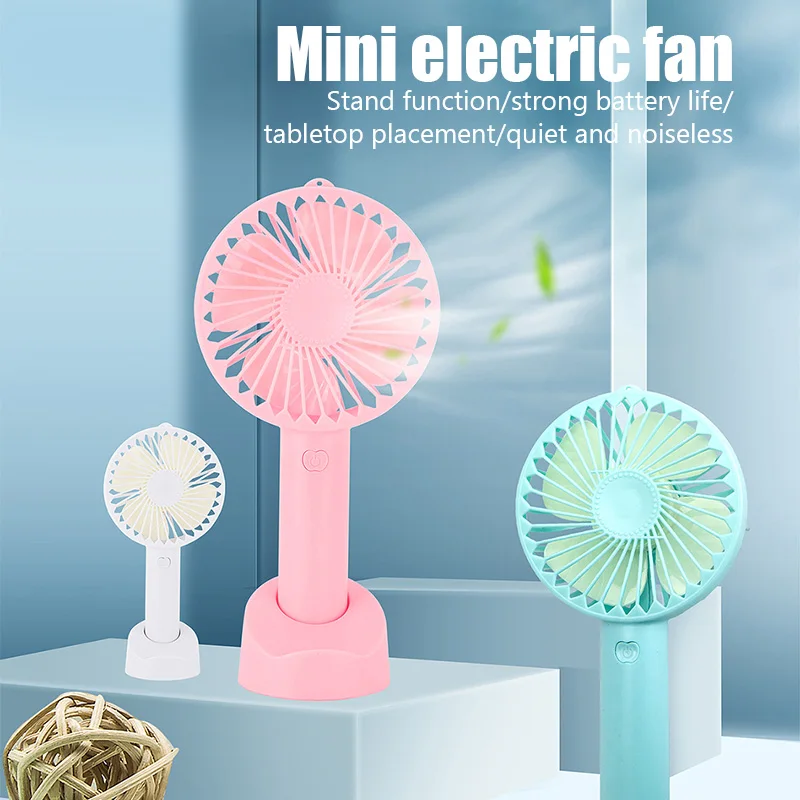 

USB Mini Portable Desktop Fan Mute Rechargeable Table Office Air Cooler Strong Wind Summer Outdoor Travel Hnadheld Cooling Fan